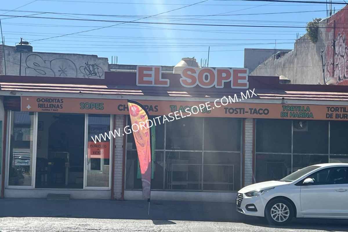 Vista del local de Gorditas El Sope